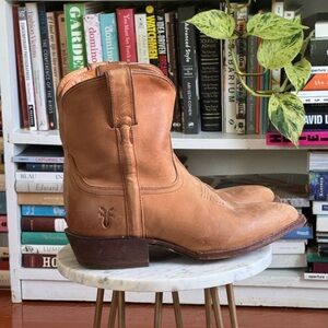 Vintage Frye Leather Cowboy Boots